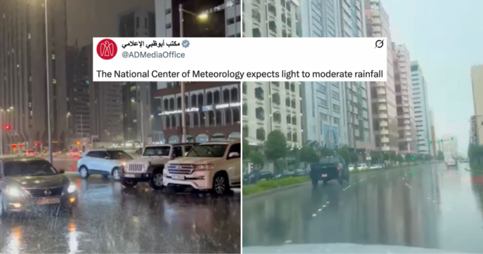 It’s Going To Rain In Abu Dhabi Until Monday!